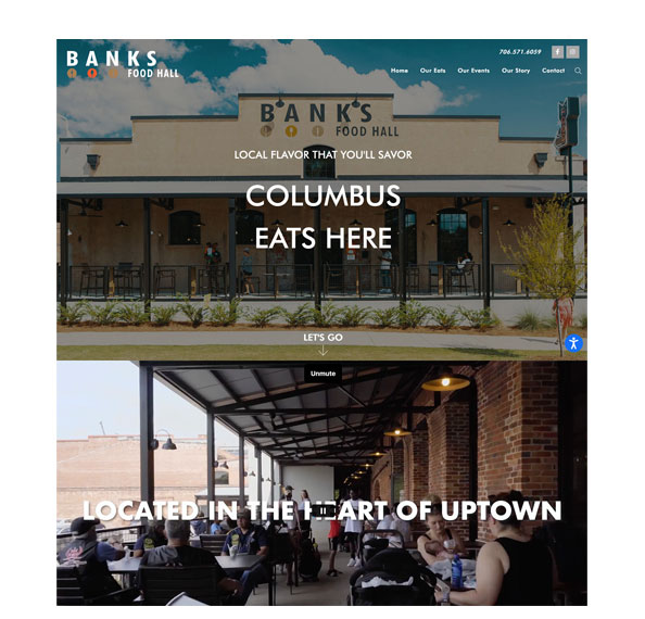 Banks Food Hall website
